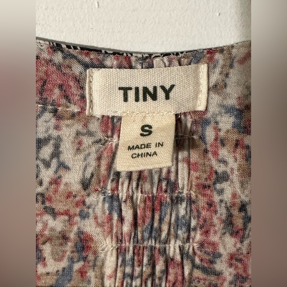 TINY Anthropologie S Perenne Lightweight Shirt Dress Tencel Silk Roll Tab Sleev - Picture 6 of 16